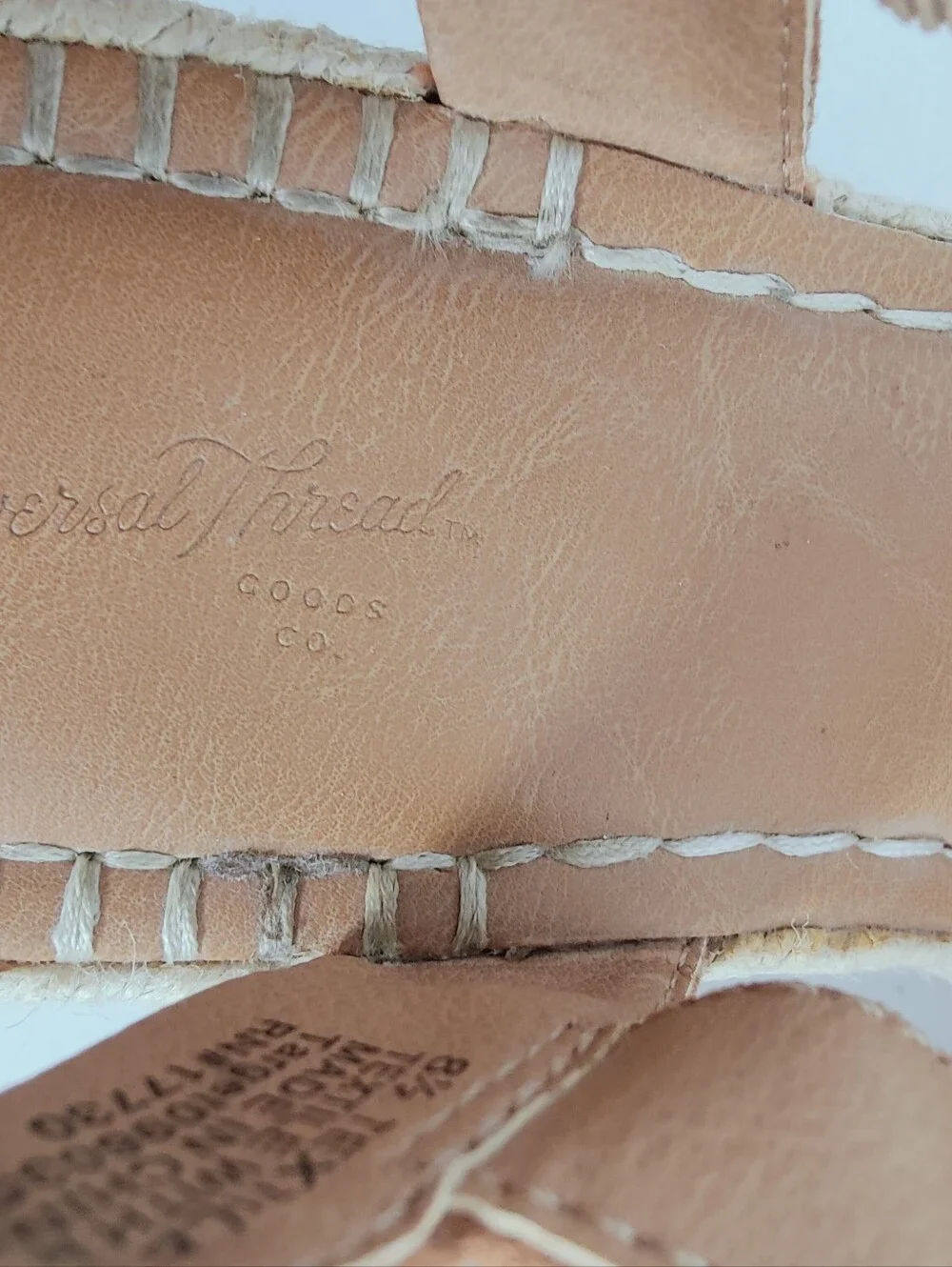 Universal Thread Morgan Espadrille Platform Wedge Sandals, Sz 8.5